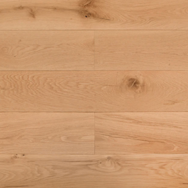 Aerial view of Cliveden Engineered Oak flooring with a natural smooth UV lacquered finish, showcasing elegant oak grain and wide planks.