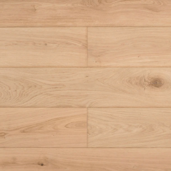 Aerial view of Windsor Engineered Oak with a smooth unfinished rustic surface and wide plank layout