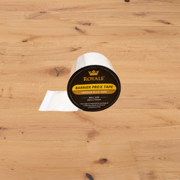 Barrier ProX Underlay Tape for securing and sealing underlay, providing moisture protection and stability for flooring installations